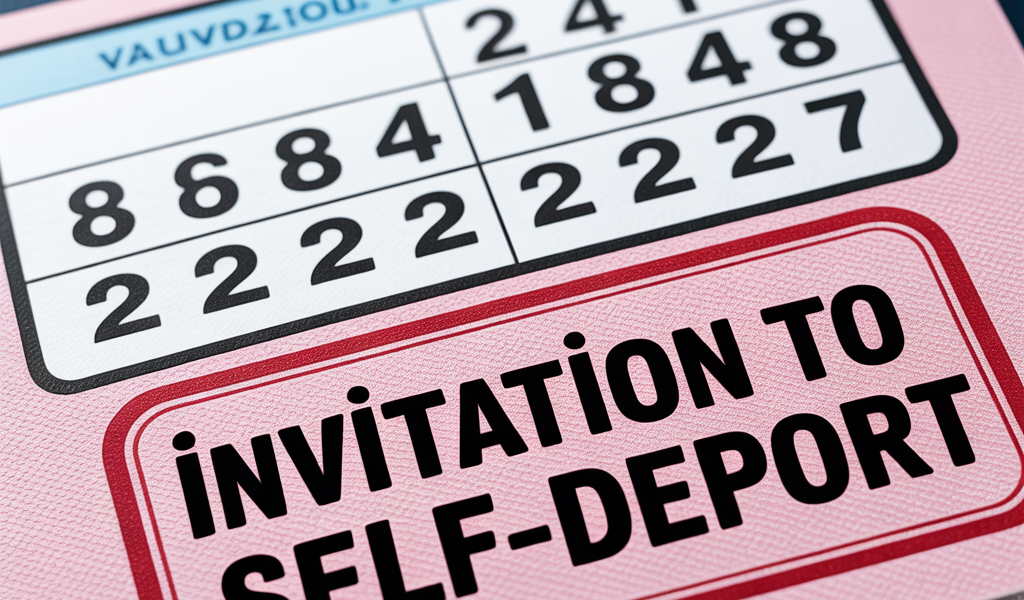 Invitation to self deport