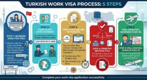 Steps to apply for a Turkey work permit from abroad